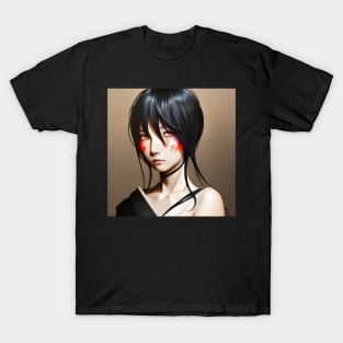 Anime Art Japanese Girl Illustration Design T-Shirt